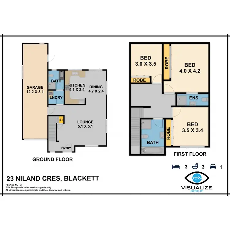 Floorplan of Homely house listing, 23 Niland Crescent, Blackett NSW 2770