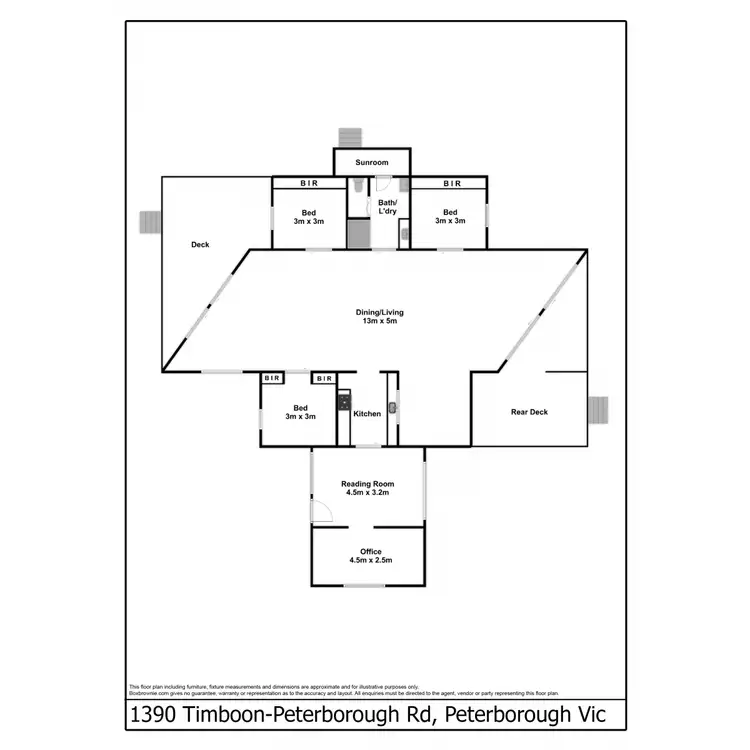 Floorplan of Homely house listing, 1390 Timboon - Peterborough Road, Peterborough VIC 3270
