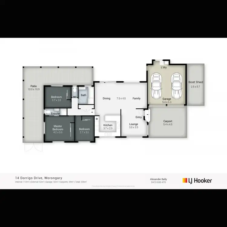 Floorplan of Homely house listing, 14 Dorrigo Drive, Worongary QLD 4213