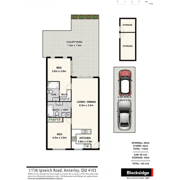 Floorplan of Homely apartment listing, 1/736 Ipswich Road, Annerley QLD 4103