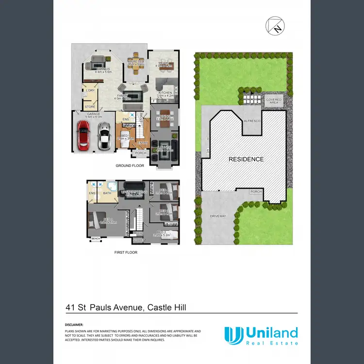 Floorplan of Homely house listing, 41 St Pauls Avenue, Castle Hill NSW 2154