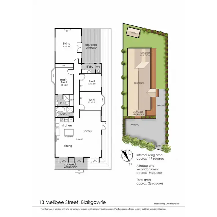 Floorplan of Homely house listing, 13 Melibee Street, Blairgowrie VIC 3942