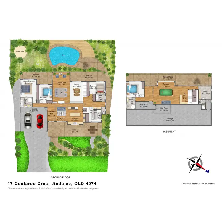 Floorplan of Homely house listing, 17 Coolaroo Crescent, Jindalee QLD 4074