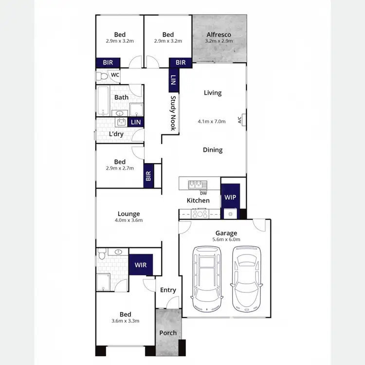 Floorplan of Homely house listing, 42 Canterbury Road West, Lara VIC 3212