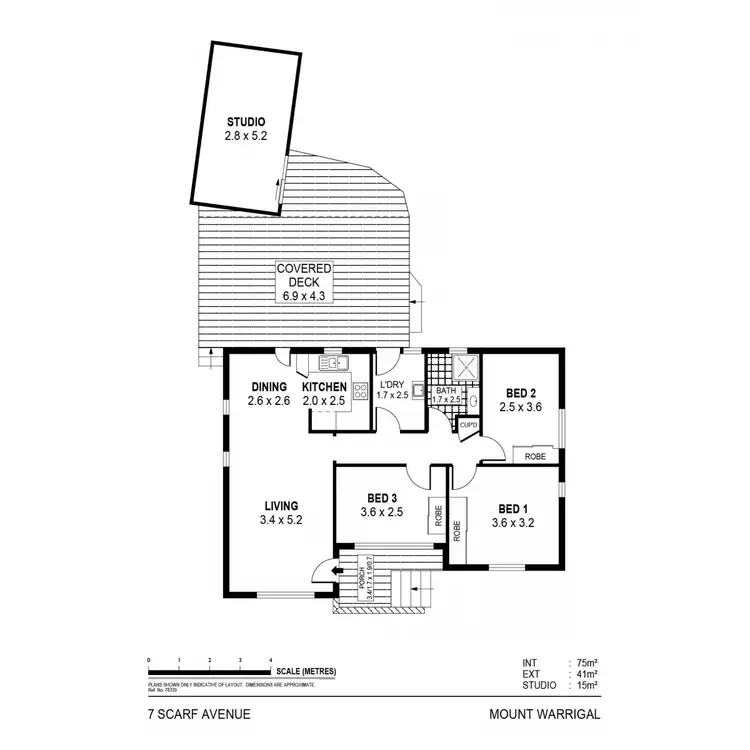 Floorplan of Homely house listing, 7 Scarf Avenue, Mount Warrigal NSW 2528