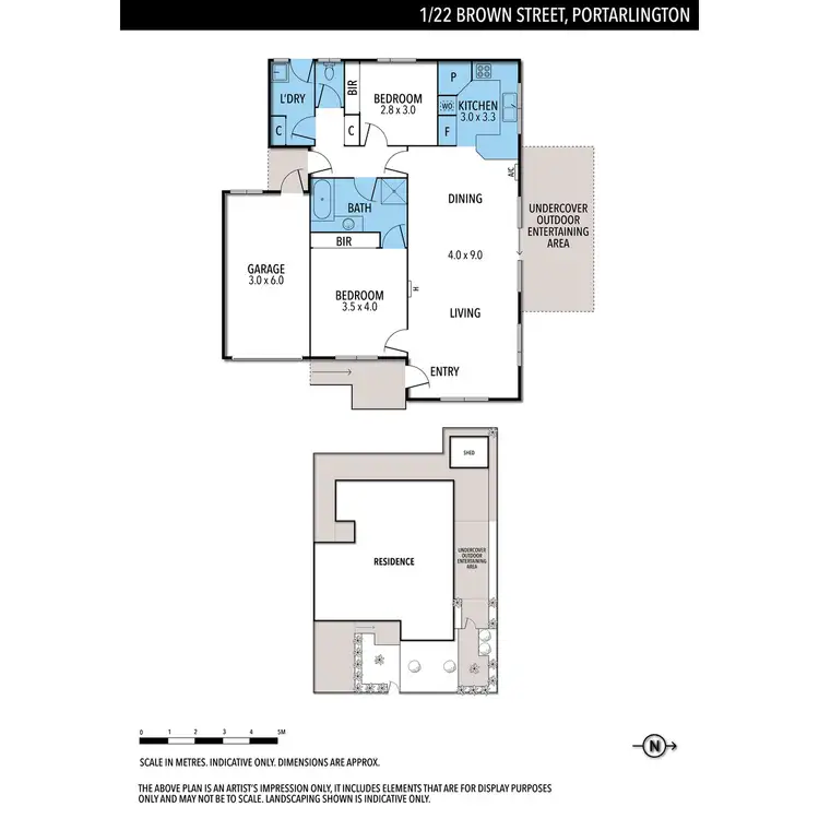 Floorplan of Homely unit listing, 1/22 Brown Street, Portarlington VIC 3223