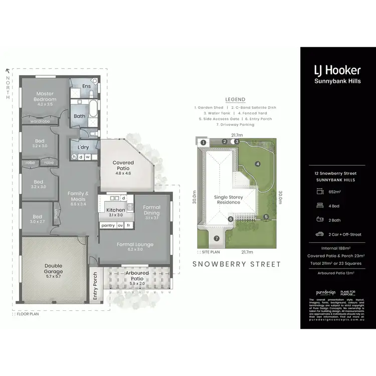 Floorplan of Homely house listing, 12 Snowberry Street, Sunnybank Hills QLD 4109