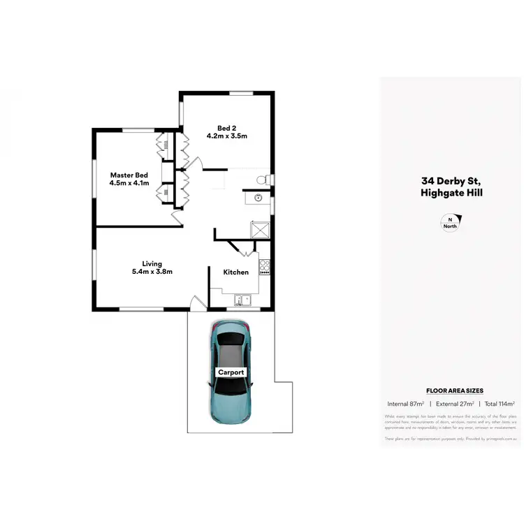 Floorplan of Homely house listing, 34 Derby Street, Highgate Hill QLD 4101