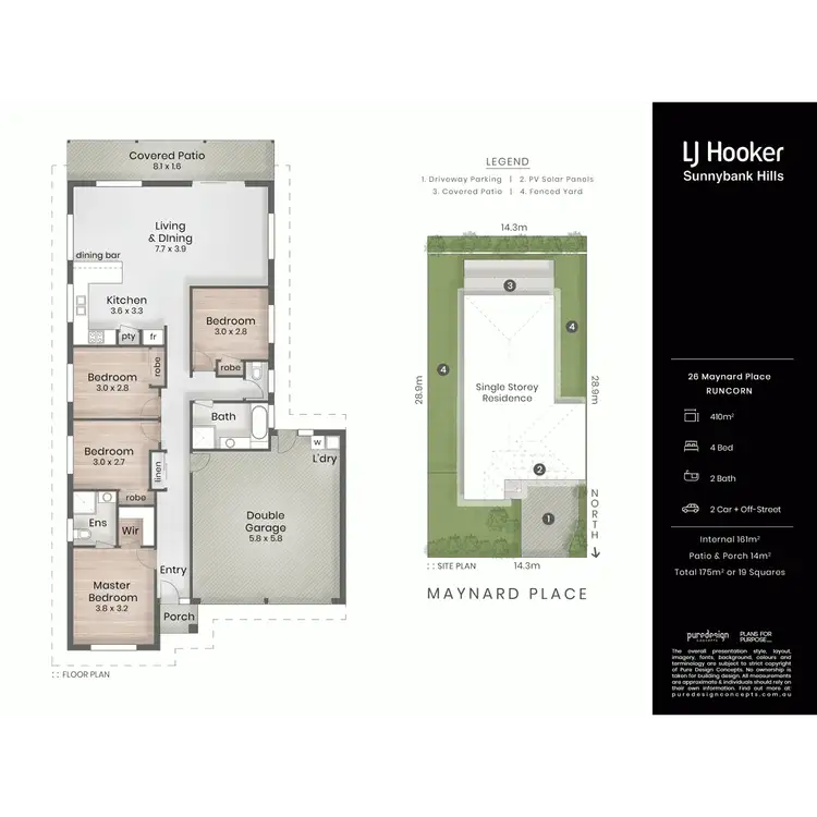Floorplan of Homely house listing, 26 Maynard Place, Runcorn QLD 4113