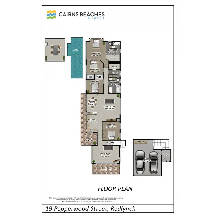 Floorplan of Homely house listing, 19 Pepperwood Street, Redlynch QLD 4870