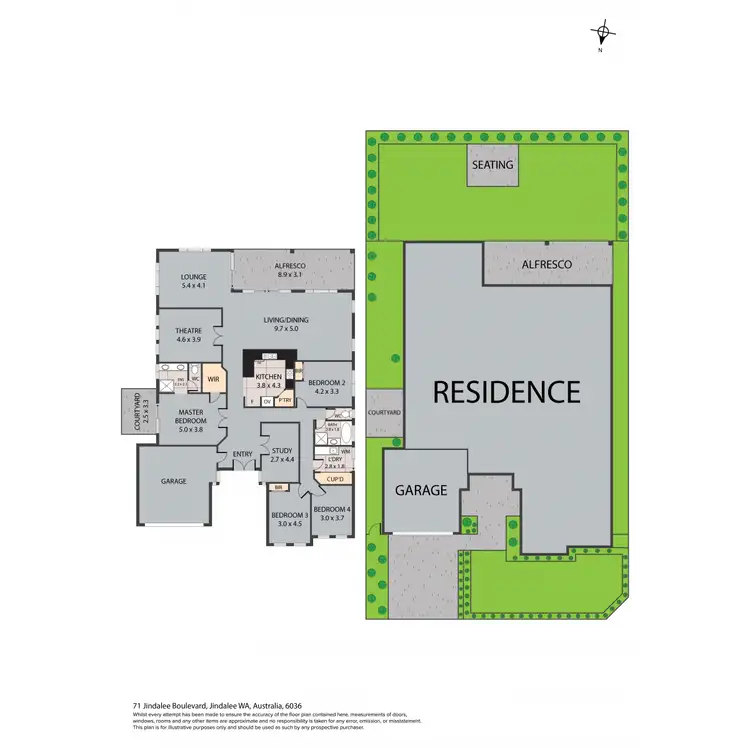 Floorplan of Homely house listing, 71 Jindalee Boulevard, Jindalee WA 6036