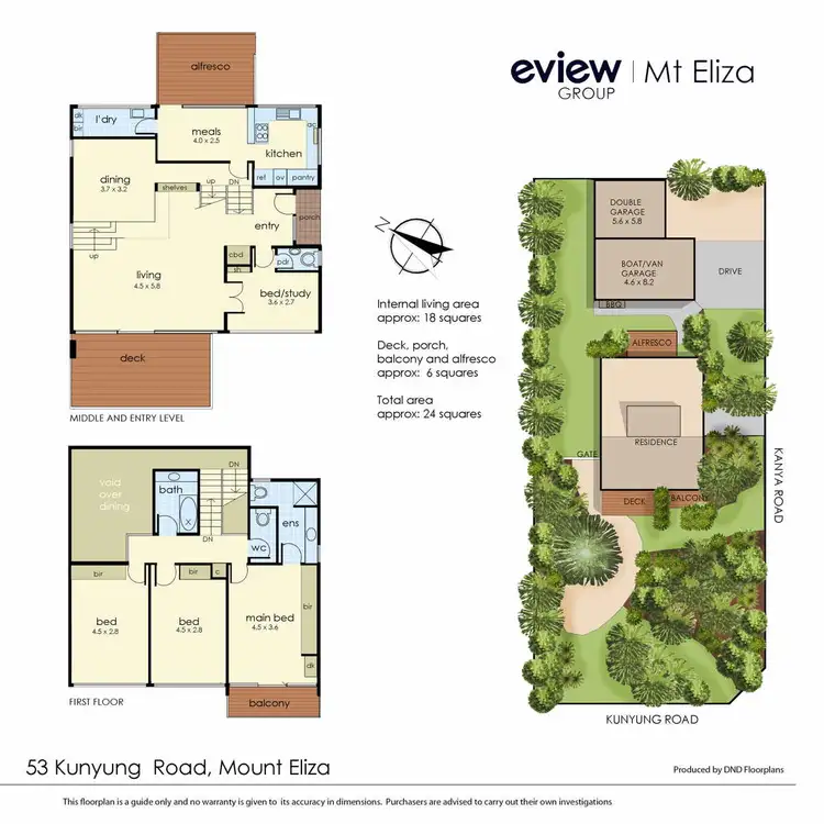 Floorplan of Homely house listing, 53 Kunyung Road, Mount Eliza VIC 3930