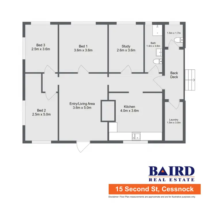 Floorplan of Homely house listing, 15 Second Street, Cessnock NSW 2325