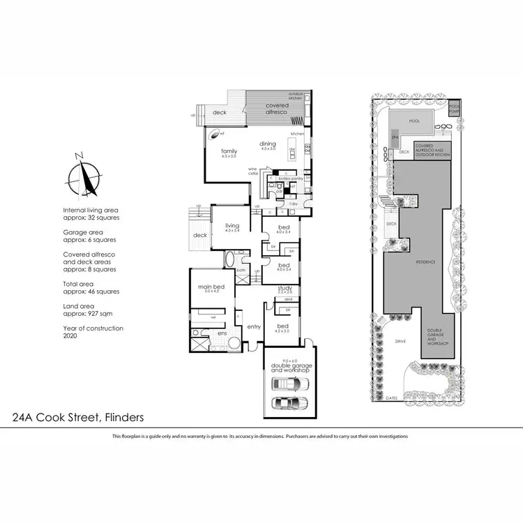 Floorplan of Homely house listing, 24a Cook Street, Flinders VIC 3929