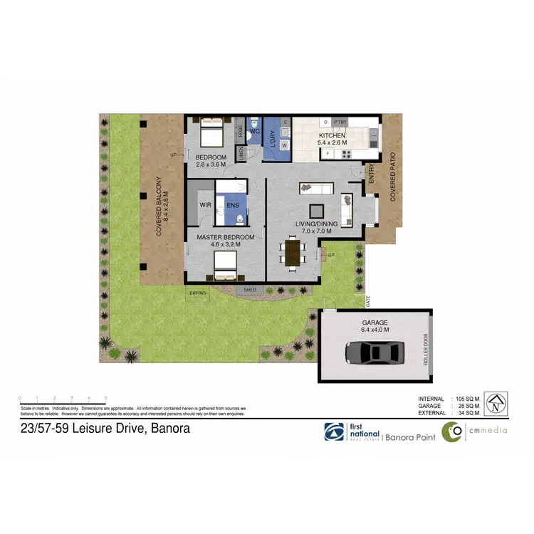 Floorplan of Homely villa listing, 23/57-79 Leisure Drive, Banora Point NSW 2486