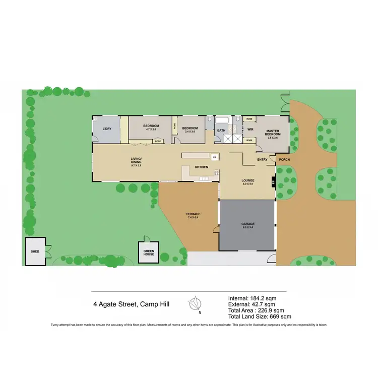 Floorplan of Homely house listing, 4 Agate Street, Camp Hill QLD 4152