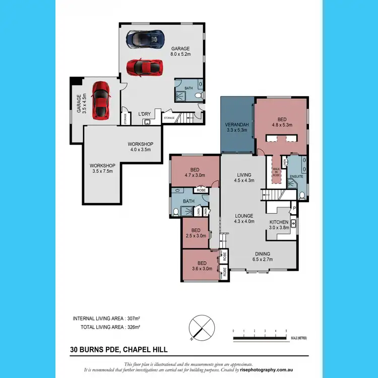 Floorplan of Homely house listing, 30 Burns Parade, Chapel Hill QLD 4069