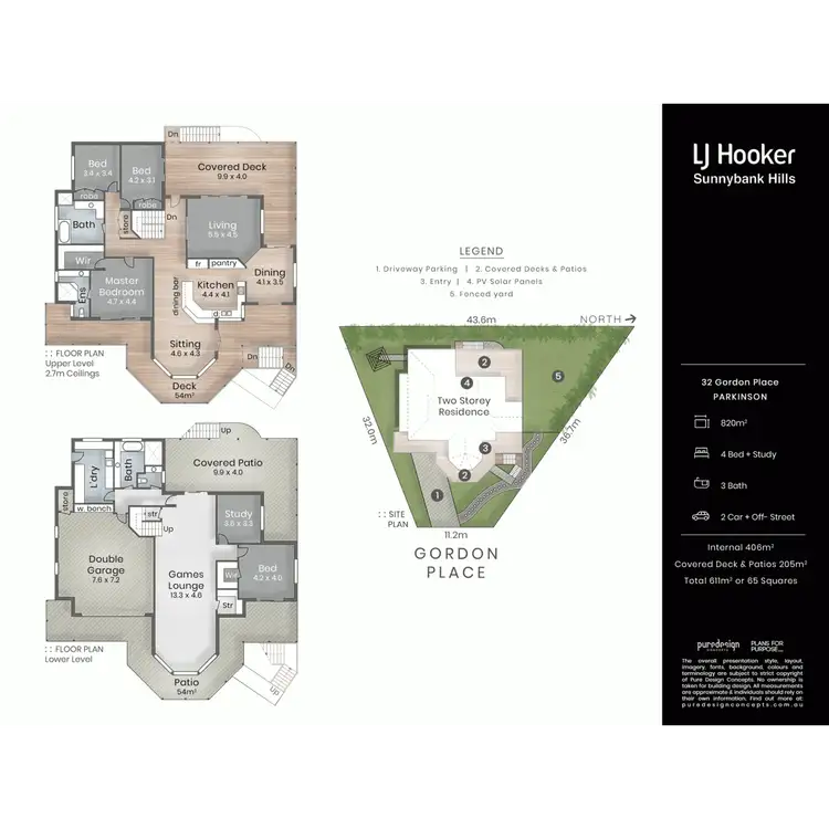 Floorplan of Homely house listing, 32 Gordon Place, Parkinson QLD 4115