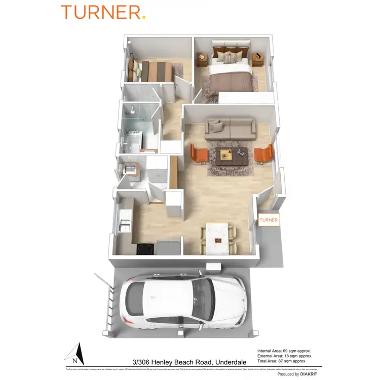Floorplan of Homely unit listing, 3/306 Henley Beach Road, Underdale SA 5032