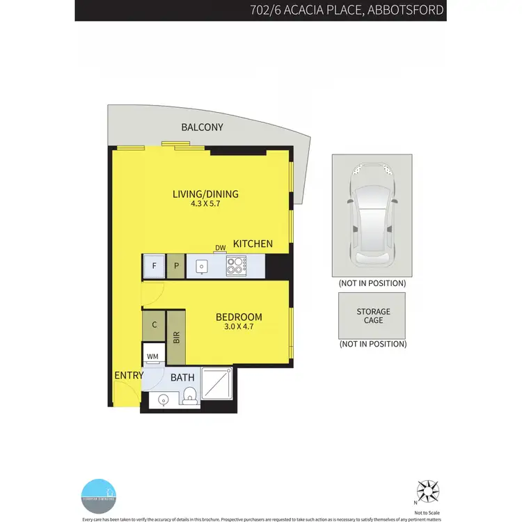 Floorplan of Homely apartment listing, 702/6 Acacia Place, Abbotsford VIC 3067