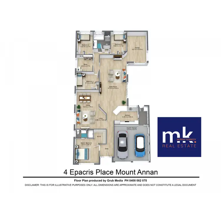 Floorplan of Homely house listing, 4 Epacris Place, Mount Annan NSW 2567