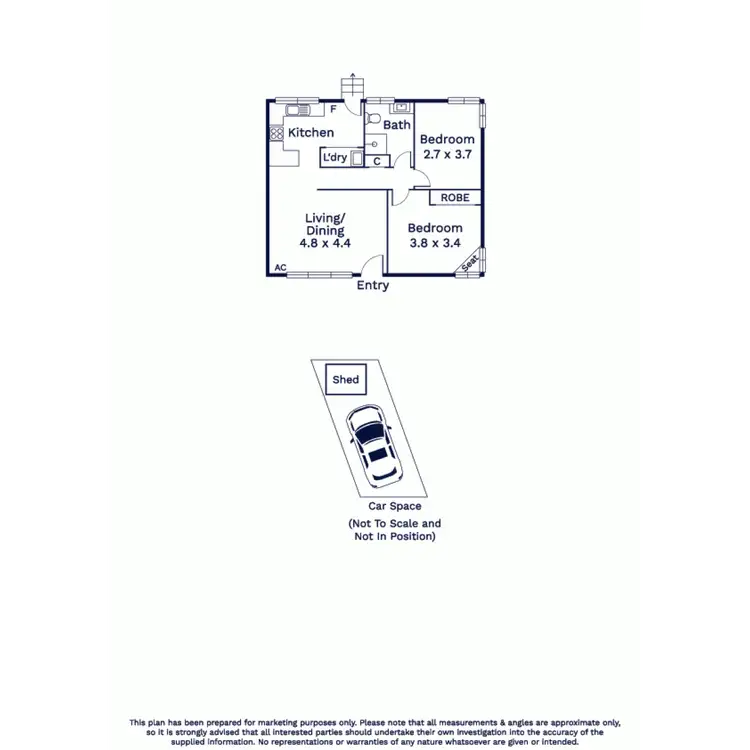 Floorplan of Homely unit listing, 4/26 Montague Street, Moonee Ponds VIC 3039