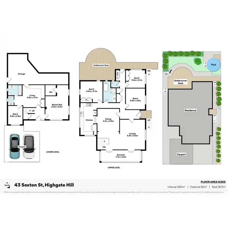 Floorplan of Homely house listing, 43 Sexton Street, Highgate Hill QLD 4101
