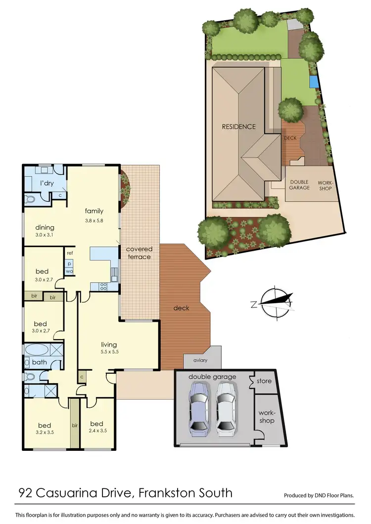 Floorplan of Homely house listing, 92 Casuarina Drive, Frankston South VIC 3199