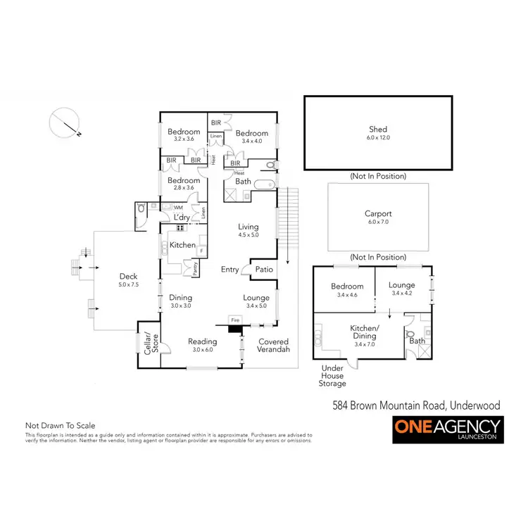Floorplan of Homely house listing, 584 Brown Mountain Road, Underwood TAS 7268