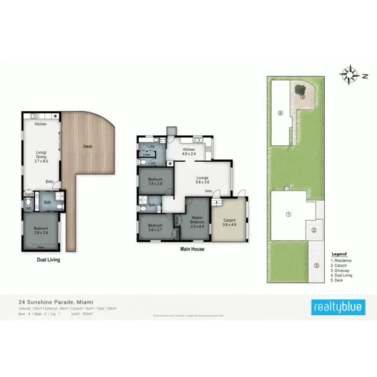 Floorplan of Homely house listing, 24 Sunshine Parade, Miami QLD 4220