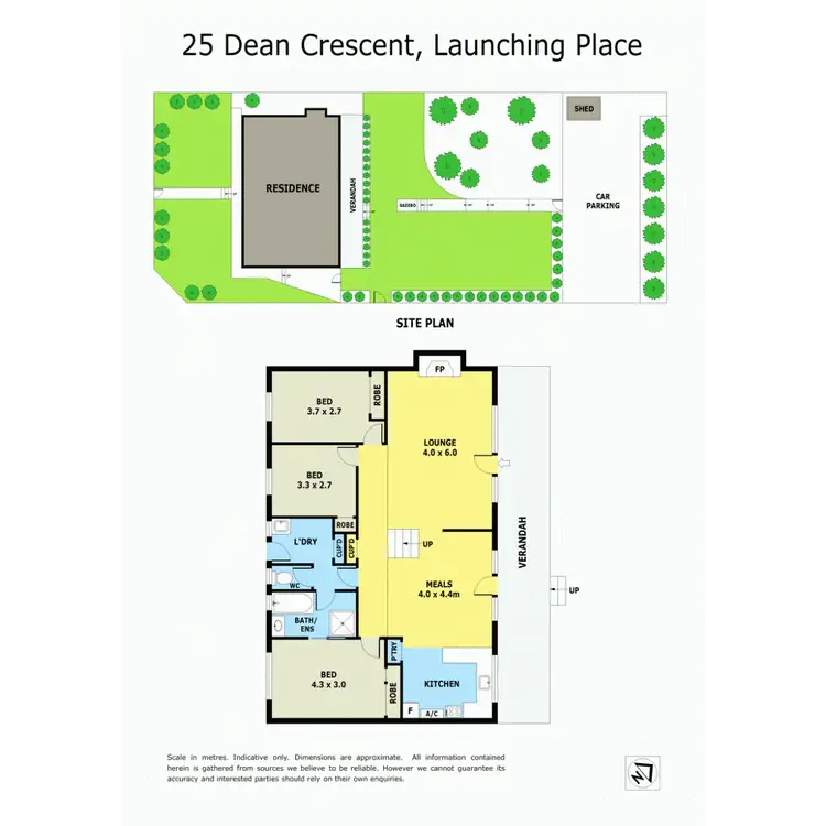 Floorplan of Homely house listing, 25 Dean Crescent, Launching Place VIC 3139