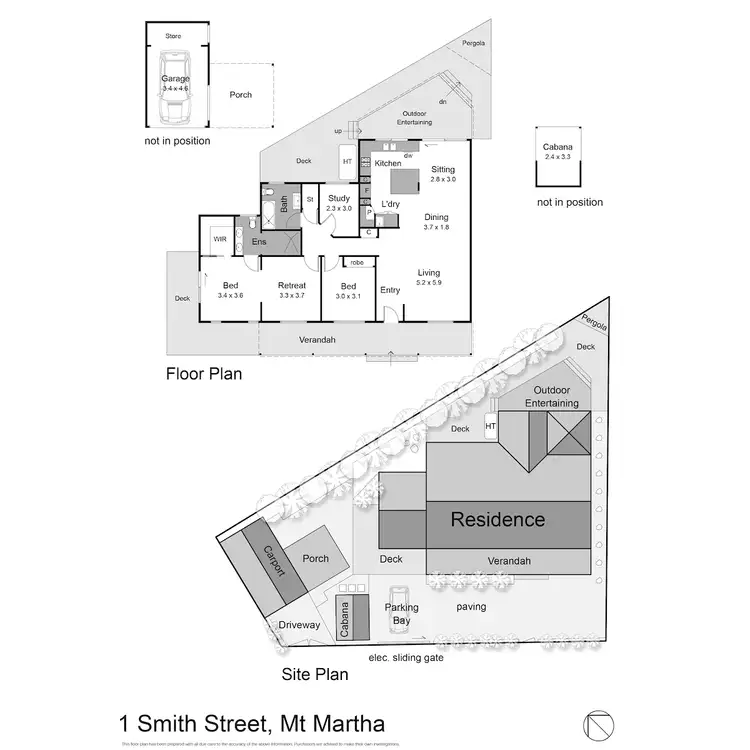 Floorplan of Homely house listing, 1 Smith Street, Mount Martha VIC 3934