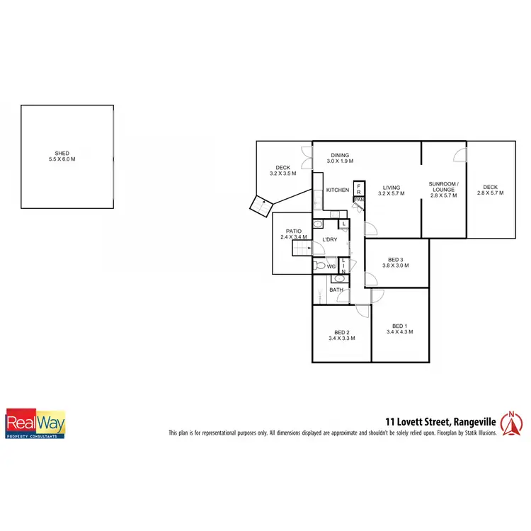 Floorplan of Homely house listing, 11 Lovett Street, Rangeville QLD 4350