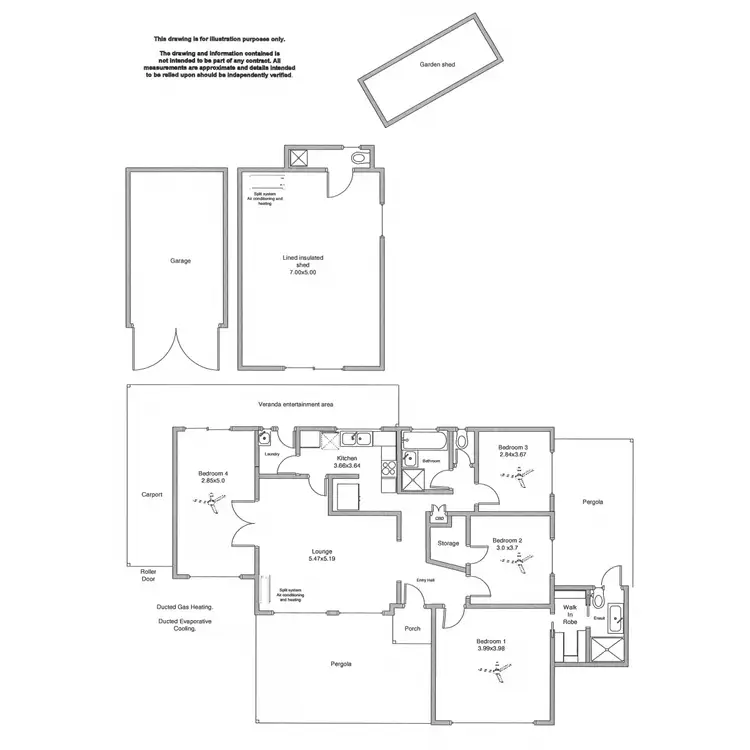 Floorplan of Homely house listing, 12 Lyle Street, Happy Valley SA 5159