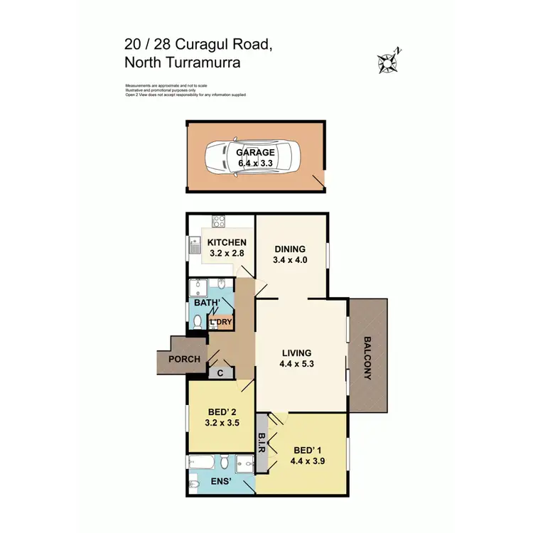Floorplan of Homely apartment listing, 20/28 Curagul Road, North Turramurra NSW 2074