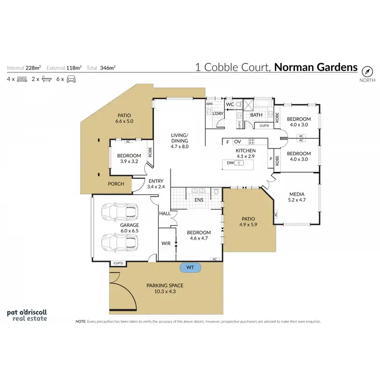 Floorplan of Homely house listing, 1 Cobble Court, Norman Gardens QLD 4701