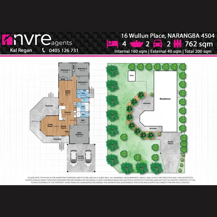 Floorplan of Homely house listing, 16 Wullun Place, Narangba QLD 4504