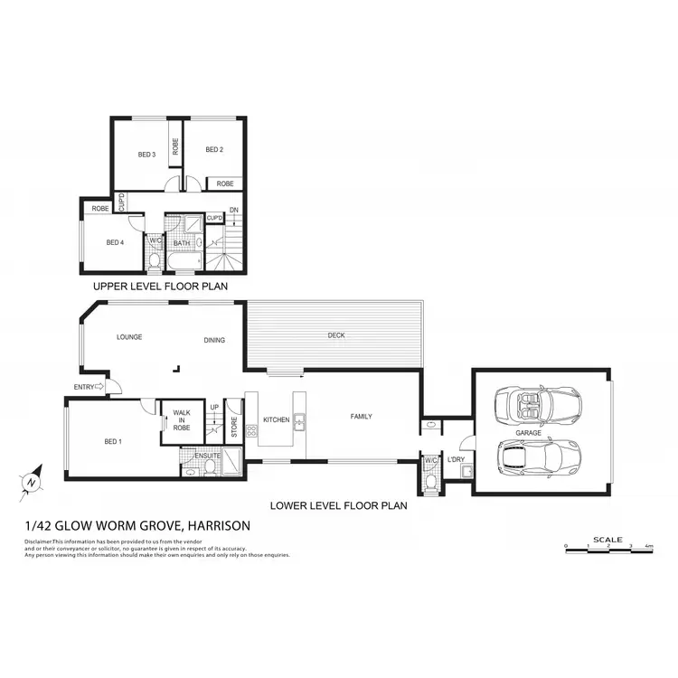 Floorplan of Homely townhouse listing, 1/42 Glow Worm Grove, Harrison ACT 2914