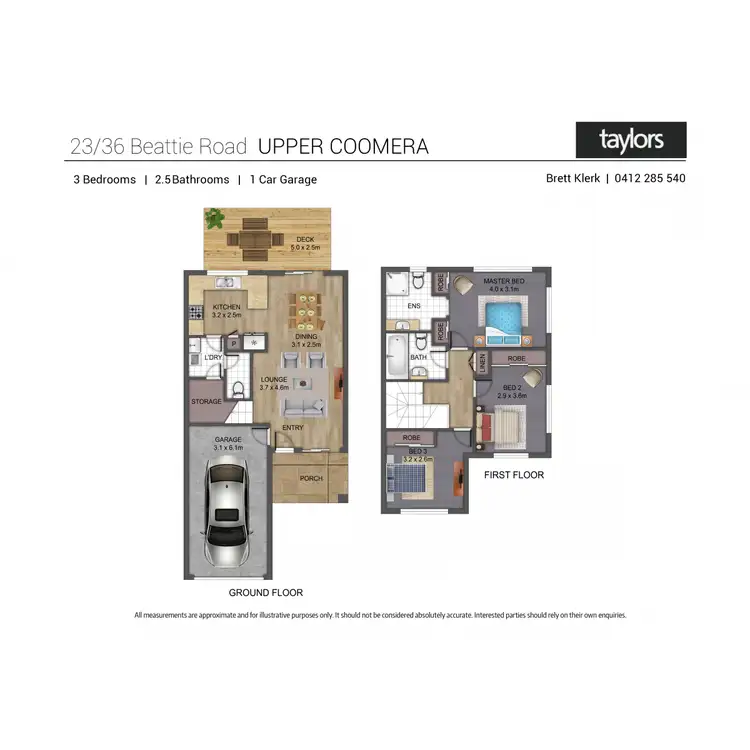 Floorplan of Homely townhouse listing, 23/36 Beattie Road, Coomera QLD 4209