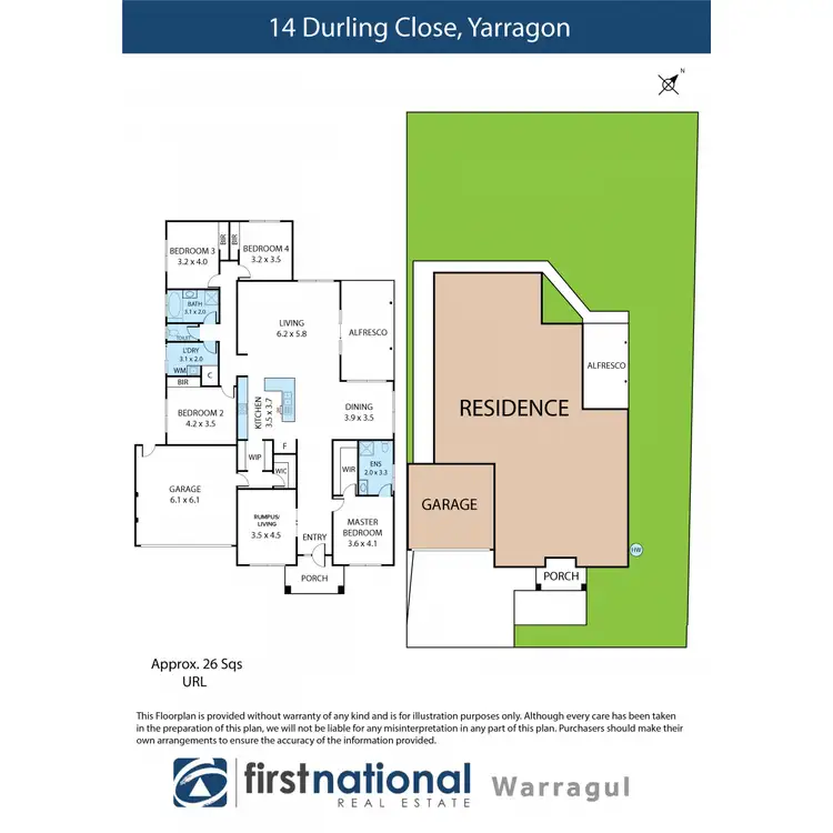 Floorplan of Homely house listing, 14 Durling Close, Yarragon VIC 3823