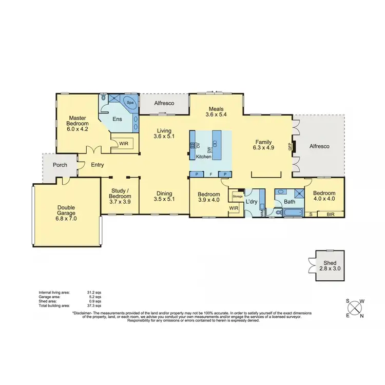 Floorplan of Homely house listing, 12 Samuel Way, Mornington VIC 3931