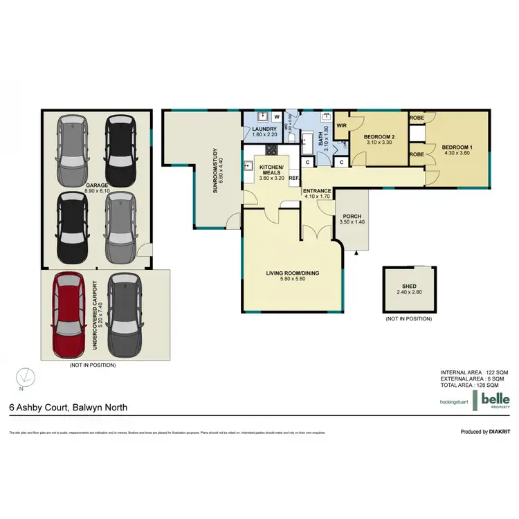 Floorplan of Homely house listing, 6 Ashby Court, Balwyn North VIC 3104