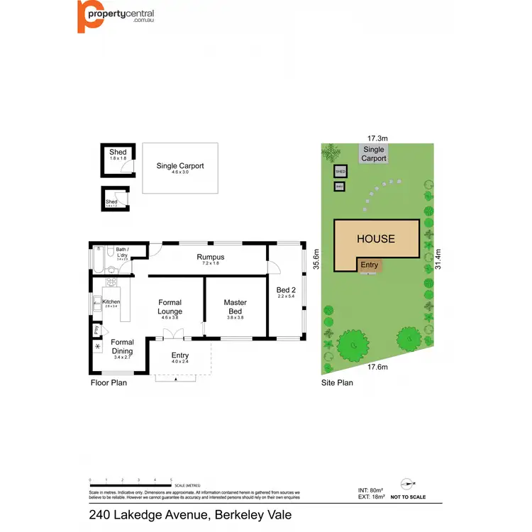 Floorplan of Homely house listing, 240 Lakedge Avenue, Berkeley Vale NSW 2261
