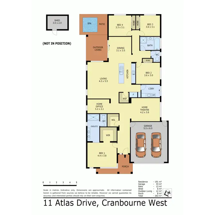 Floorplan of Homely house listing, 11 Atlas Drive, Cranbourne West VIC 3977