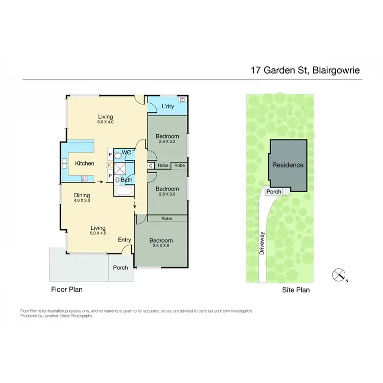 Floorplan of Homely house listing, 17 Garden Street, Blairgowrie VIC 3942