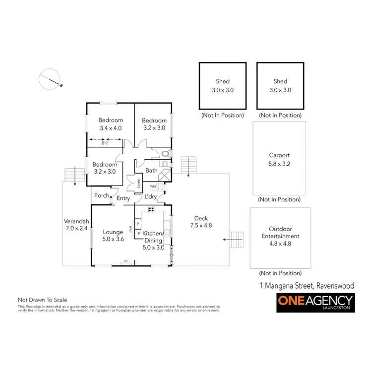 Floorplan of Homely house listing, 1 Mangana Street, Ravenswood TAS 7250