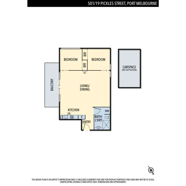 Floorplan of Homely apartment listing, 501/19 Pickles Street, Port Melbourne VIC 3207