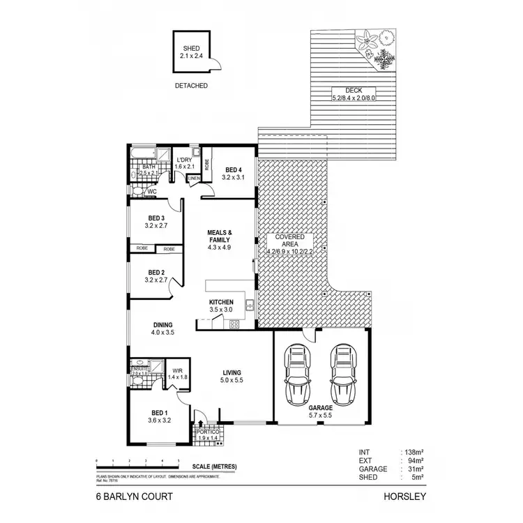 Floorplan of Homely house listing, 6 Barlyn Court, Horsley NSW 2530