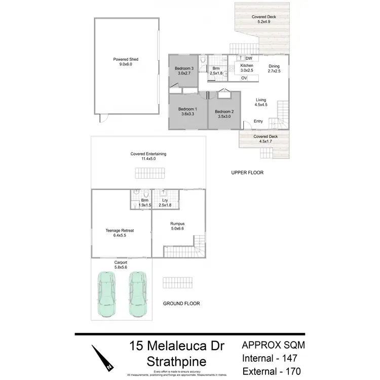 Floorplan of Homely house listing, 15 Melaleuca Drive, Strathpine QLD 4500
