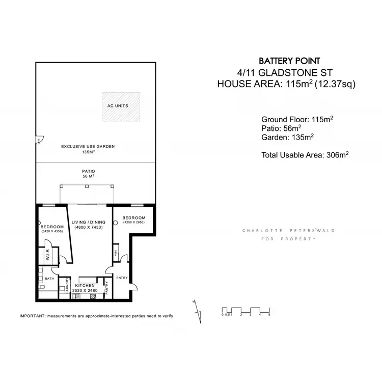 Floorplan of Homely apartment listing, 4/11 Gladstone Street, Battery Point TAS 7004